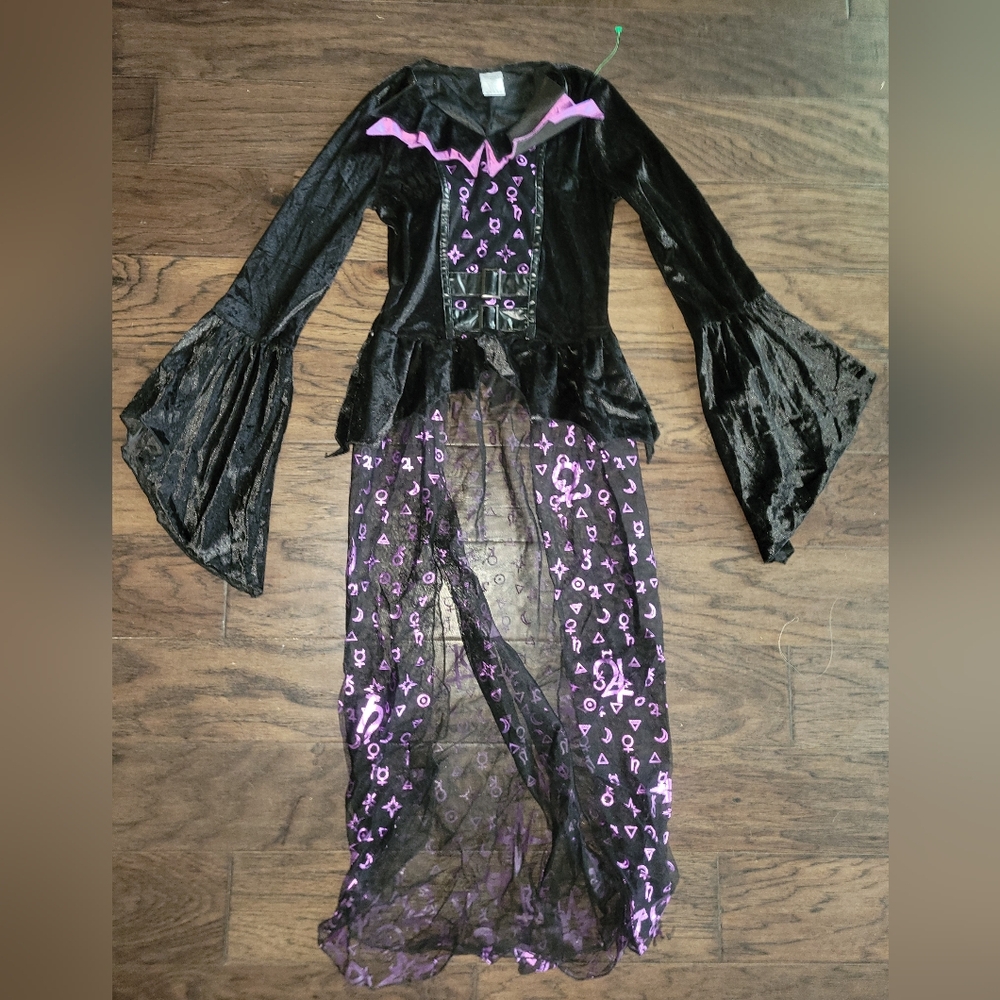 Black and Purple Sheer Gothic Top